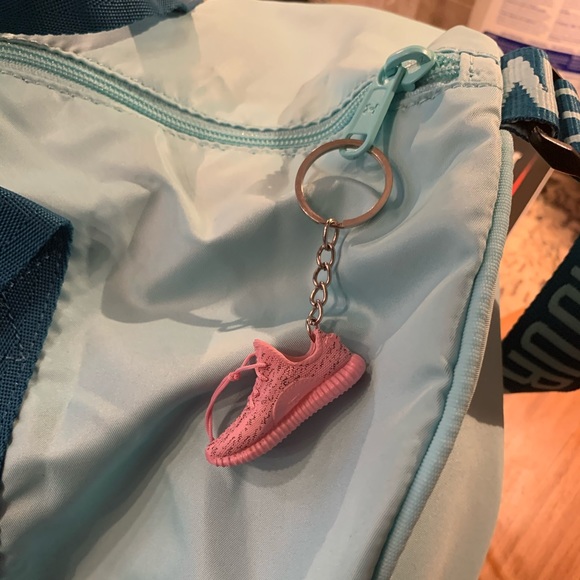 Custom Pink Yeezy Sneaker Keychain / Bag Charm - Picture 1 of 8